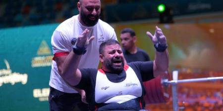 هانى عبد الهادي يحرز فضية بطولة العالم لرفع الأثقال البارالمبية