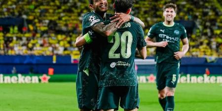 مانشستر سيتي يفوز على فياريال بثنائية في دوري أبطال أوروبا