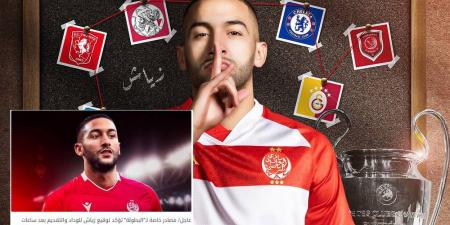 تأكيدا لما سبق.. الوداد يعلن تعاقده رسميا مع حكيم زياش