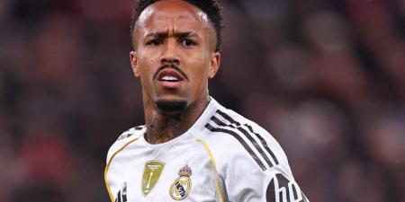 ريال مدريد يعلن تشخيص إصابة ميليتاو.. والكشف عن مدة غيابه