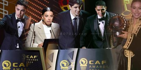 سيطرة مغربية على جوائز الكاف.. بدأت بالمدنى كأفضل لاعبة شابة وانتهت بتتويج حكيمي كأفضل لاعب في القارة