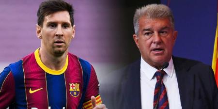 لابورتا: "عودة ميسي إلى برشلونة أمر غير واقعي.. عمره 38 سنة والنادي يبني مشروعا للمستقبل"