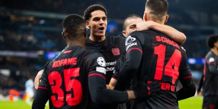 باير ليفركوزن يسقط مانشستر سيتي على أرضه (0-2) بدوري الأبطال وبنصغير يلازم دكة البدلاء