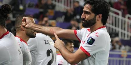 محمد الصالح لاعب فلسطين متأثرا بعد الفوز على قطر: "نهدي هذا الانتصار لأهلنا في غزة في ظل ما يعانيه أهل القطاع من الحرب والدمار"