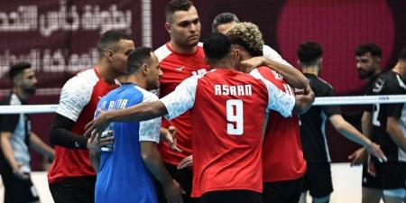 مصر تواجه الأردن في بطولة كأس التحدي العربي للطائرة اليوم