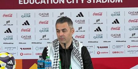مدرب فلسطين: "أيًا كان الخصم في ربع النهائي المغرب أو السعودية سنقاتل للفوز"