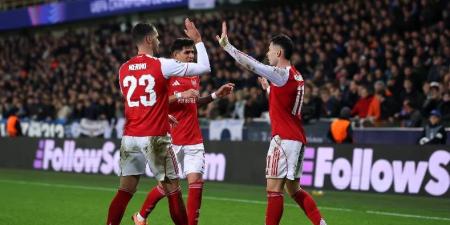 أرسنال يسقط كلوب بروج بثلاثية في دوري أبطال أوروبا