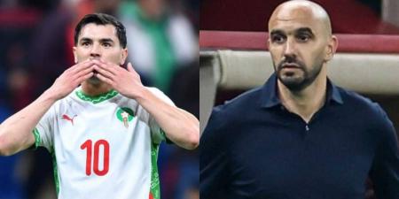 الركراكي: "يجب التعامل مع دياز بحذر لعدم مشاركته كثيرا مع ريال مدريد لذلك أجريت تغييرات مبكرة"