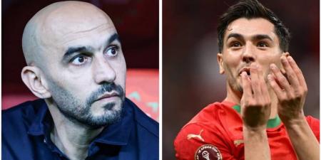 الركراكي: "أكون أكثر صرامة مع دياز لأنه قادر على تقديم الأفضل وللفوز باللقب نحتاج للاعبين مثله"