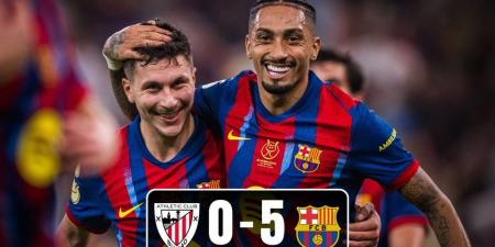 برشلونة "بلا رحمة" يقسو على أتلتيك بلباو ويتأهل إلى نهائي السوبر الإسباني