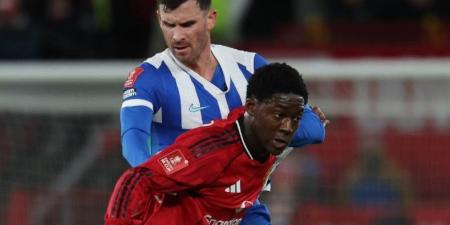 مانشستر يونايتد يوّدع كأس الاتحاد الإنجليزي على يد برايتون