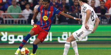 برشلونة يحسم الكلاسيكو بصعوبة أمام ريال مدريد في نهائي السوبر الإسباني