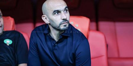 الركراكي: "الحديث عن التحكيم أمر مؤسف وشخصيا أتكلم فقط مع اللاعبين عن الملعب والفوز بالمباراة"