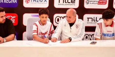الزمالك يحسم موقف قيد نجلي محمد صبري بقطاعات الناشئين