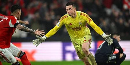 حارس بنفيكا بعد تسجيله هدفا على ريال مدريد: "لو تدربت لأحرزت 15 هدفا على الأقل في الموسم"