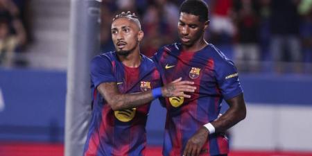 رافينيا وراشفورد يغيبان عن برشلونة ضد أتلتيكو مدريد في نصف نهائي كأس الملك