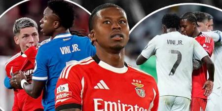 كابرال يعتذر لجماهير بنفيكا بعد أن طلب تبادل القميص مع فينيسيوس