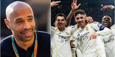 هنري: "لا أعرف ماذا يضعون في قميص ريال مدريد وربما إذا ارتديته سيساعد شعري على النمو مجددا"