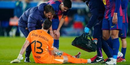 إصابة غارسيا تهدد مشاركته مع برشلونة في ربع نهائي دوري أبطال أوروبا