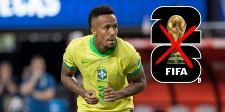 ميليتاو يبتعد عن الملاعب لـ 4 أشهر ويغيب عن البرازيل في كأس العالم
