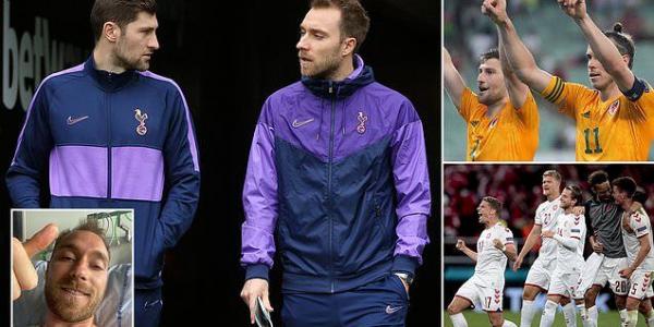 Ben Davies reveals Christian Eriksen has warned Wales they will be in for a 'TOUGH one' against Denmark in the last 16 of the Euros... having caught up with his ex-Tottenham team-mate following his 'horrific' cardiac arrest