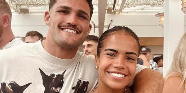 Mary Fowler goes Instagram official with Nathan Cleary as she posts picture of pair beaming with joy - days after footy superstar shared loved-up beach picture