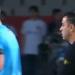 Xavi confronts the referee after Barcelona collapse in the Champions League against PSG - following his red card for lashing out on the touchline