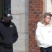 Man United star Mason Mount is spotted walking with a mystery blonde woman in Altrincham... before midfielder finds parking ticket on his £120,000 Range Rover