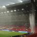Arsenal fans mock Old Trafford's leaking roof as storm hits the stadium near full-time in Gunners' 1-0 win - while Red Devils fans SLAM the Glazers after the 'absolutely embarrassing' scenes