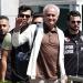 Jose Mourinho waves to Fenerbahce fans who greet him after he touches down in Istanbul... before he leaves on a helicopter with the club's president as he gets set to become their new manager