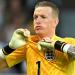 Jordan Pickford makes hilarious half-time error during England's 3-0 win over Bosnia at St James' Park... as the former Sunderland star gets caught out on enemy territory