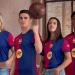 Lamine Yamal, Ronaldinho and Andreas Iniesta among those to star in Barcelona's launch video for their new kit - as the LaLiga side adopt classic look in homage to their first-ever strip