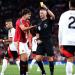 The Olympics were last week, Harry! Man United defender Maguire is booked for DIVING against Fulham after throwing himself to the ground - as fans mock him