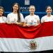 منتخب ناشئات الاسكواش يهزم هونج كونج ويتوج ببطولة العالم للفرق