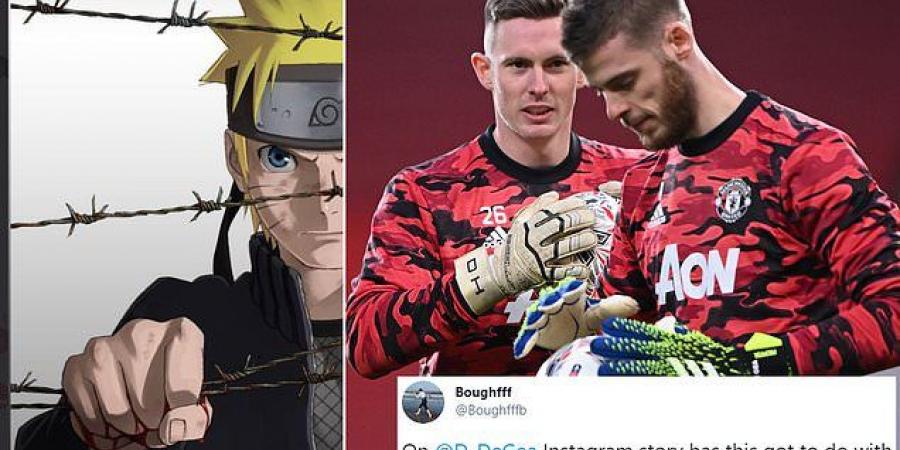 'Has this got to do with his future?': David de Gea sparks concern among Manchester United fans with a cryptic post of Japanese anime character Naruto trying to pull a barbed wire fence out of his way 