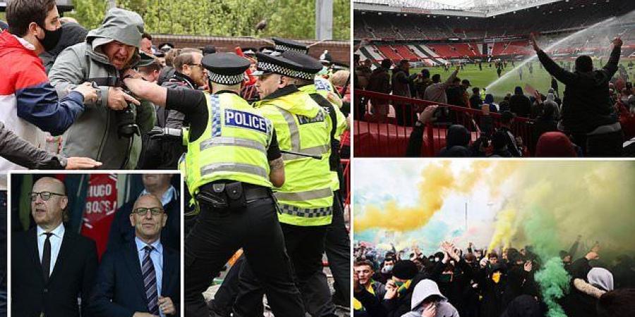 Red alert! Manchester United will stick to plans to welcome 10,000 fans back into Old Trafford for Tuesday's clash with Fulham despite violent anti-Glazer protests in recent weeks