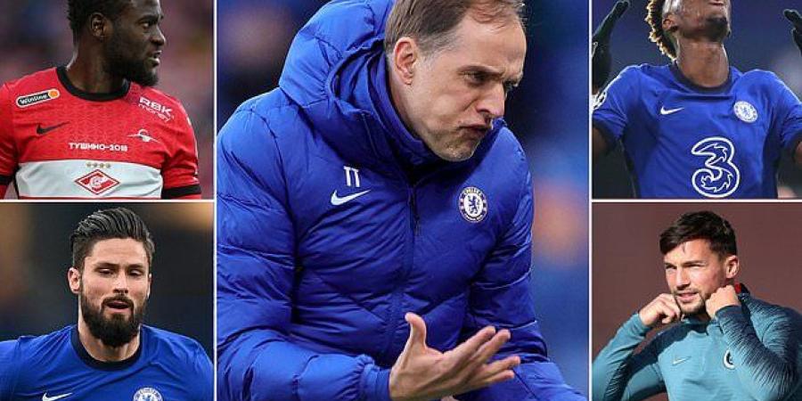 Thomas Tuchel's summer clearout: Tammy Abraham on the way out, Victor Moses staying at Spartak Moscow, Olivier Giroud out of contract - who else is getting the boot as the Chelsea boss looks to stamp his mark on the squad?