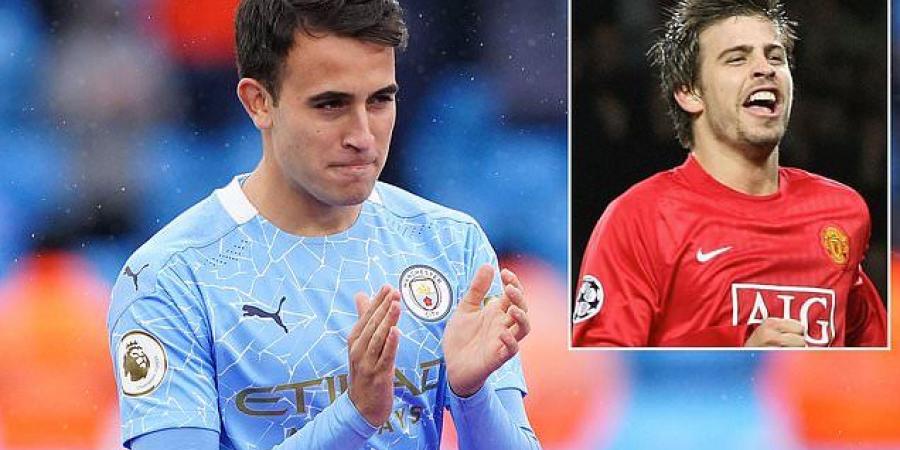 Eric Garcia has tongue-in-cheek pop at Gerard Pique as he says it's a 'shame' for his future team-mate that he didn't play for the BEST team in Manchester, with the City youngster set to join Barcelona for free this summer