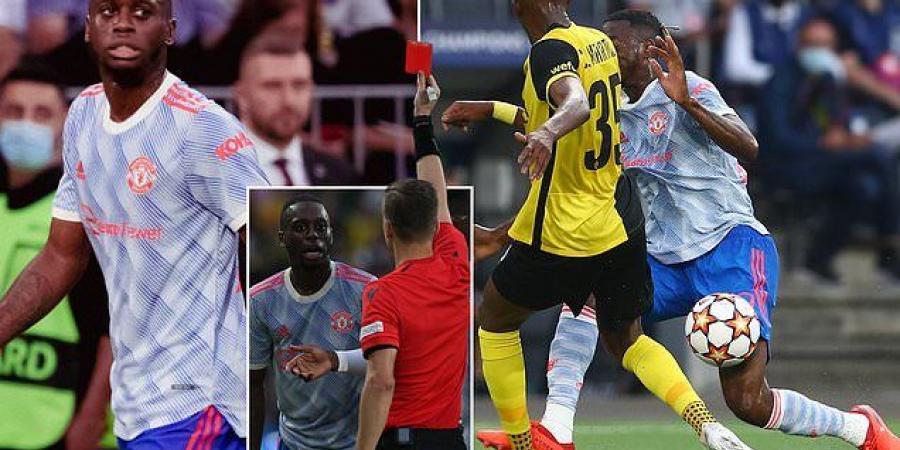 Manchester United star Aaron Wan-Bissaka suspended for TWO Champions League games as UEFA extend his one-match ban after his straight red card in shock Young Boys defeat