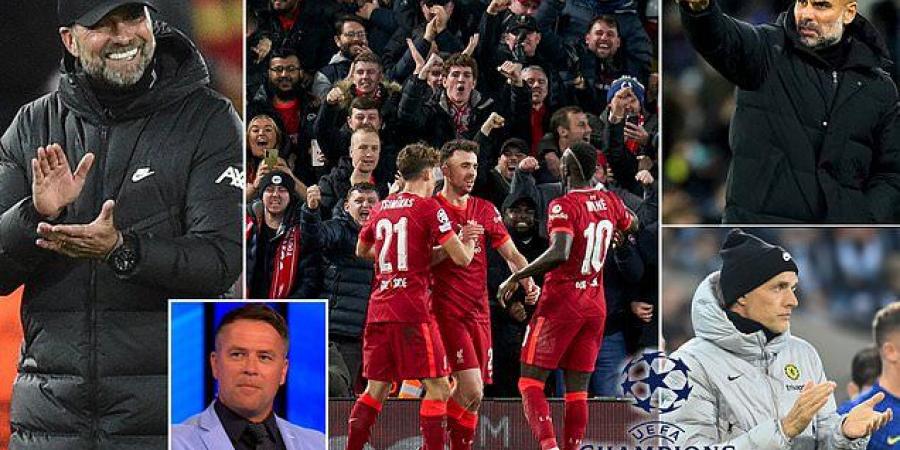 Liverpool are FAVOURITES to win the Champions League due to the 'Anfield factor', insists Michael Owen - as the former Reds striker says only Man City and Chelsea can challenge Jurgen Klopp's star-studded side