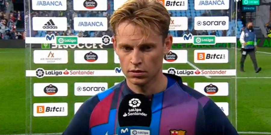 Barcelona hope Frenkie de Jong will take step forward under Xavi