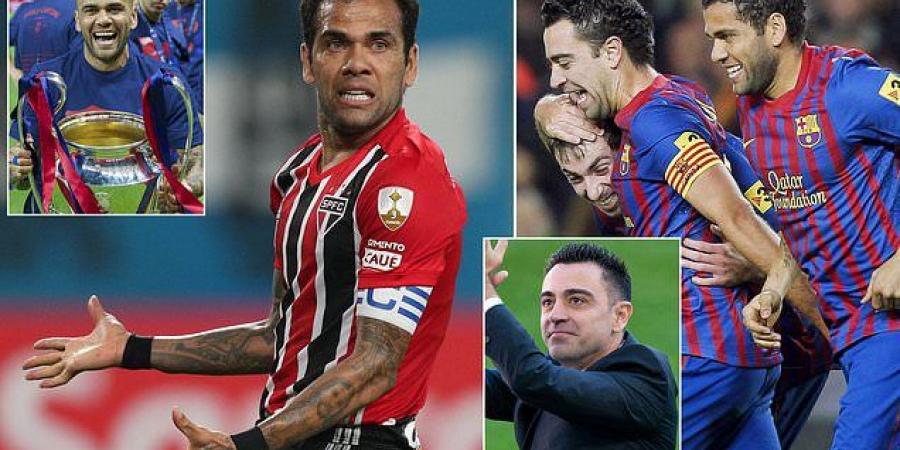 Getting the Barca band back together! Dani Alves 'WILL return to the Nou Camp - with an announcement set for next week'... and he's agreed to be the LOWEST-PAID player in the squad to help Xavi's cash-poor side