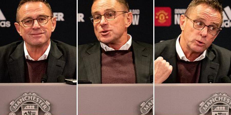 Ralf Rangnick shrugged his way through his first Man United press conference, but it looks a deliberate sham: Body language expert says he will be tough, disciplined - and like a firm supply teacher! 