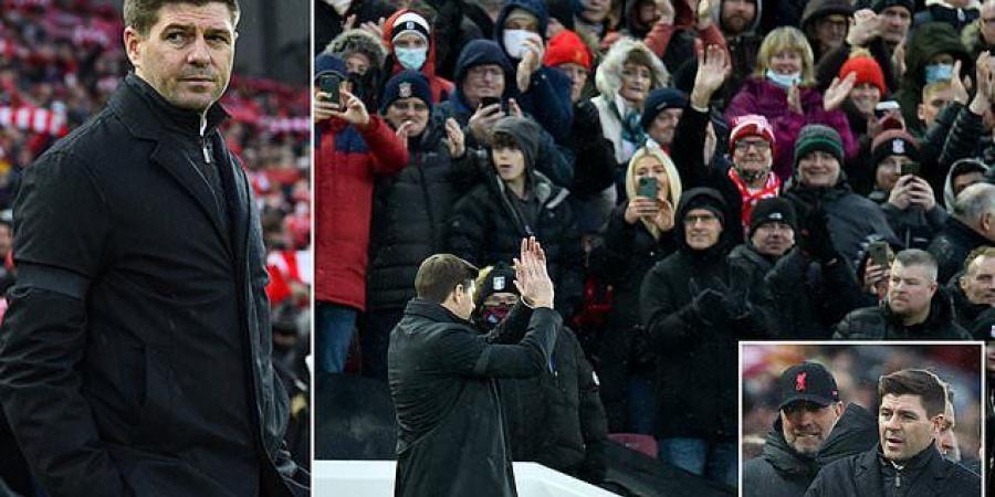 Liverpool fans give legend Steven Gerrard a standing ovation on his first return to Anfield after SIX years away... but the new Aston Villa boss is unable to upset his former club in narrow Premier League defeat