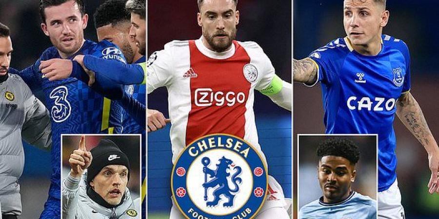 A loan deal for out-of-favour Lucas Digne, a cut-price swoop for Ajax's Nicolas Tagliafico, or recalling teenage talent Ian Maatsen... Chelsea's January options to replace Ben Chilwell after he was ruled out for the season