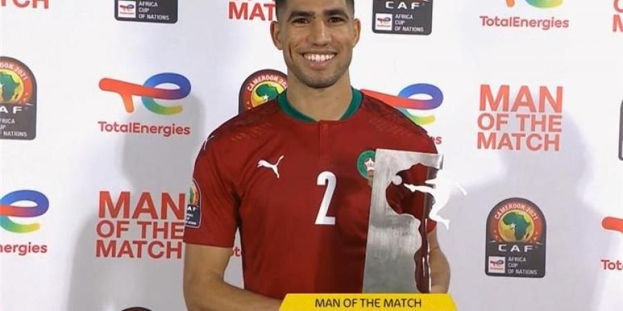 أشرف حكيمي أفضل لاعب في مباراة المغرب ومالاوي