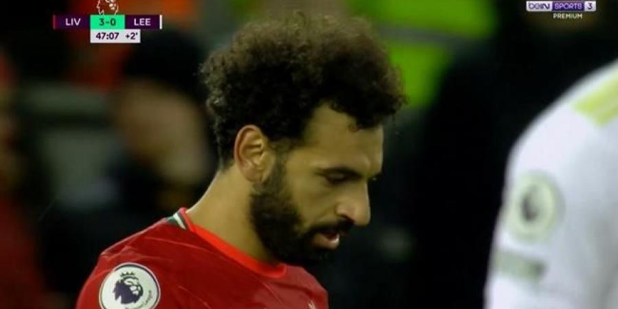 محمد صلاح يهدر انفراد في مباراة ليفربول وليدز يونايتد