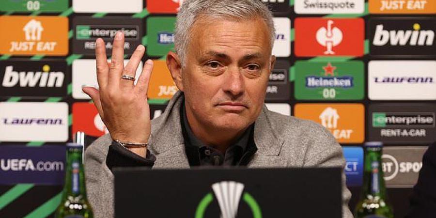 'If you win it gives you a right to play the final - if you are not sacked before': Jose Mourinho takes a fresh swipe at Tottenham over strange timing of his sacking as Roma boss sets his sights on winning the Europa Conference League