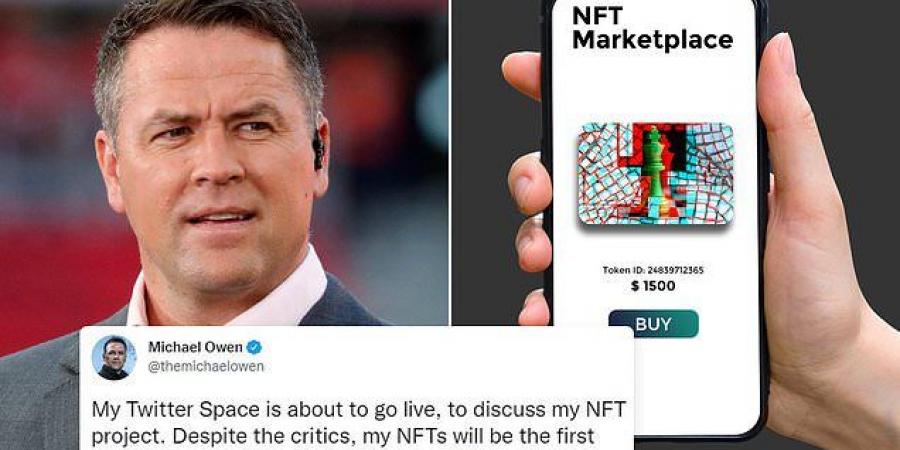 Michael Owen 'breached UK law by promoting an unlicensed cryptocurrency casino in Twitter posts he was forced to delete - after controversially advertising NFTs which could not lose their initial value'