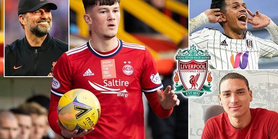 Liverpool FINISH their incoming transfer business, ELEVEN WEEKS before deadline, with £6.5m deal cut for full back Calvin Ramsay from Aberdeen - and no plans to buy new midfielder 